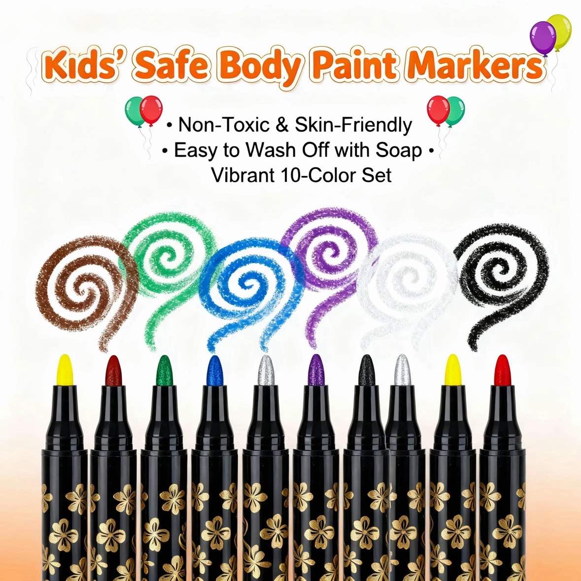 ⏰LIMITED SALE 70% OFF - BUY 2 GET 1 FREE!!🎨✨️10-Color Temporary Tattoo Markers Set - Image 6