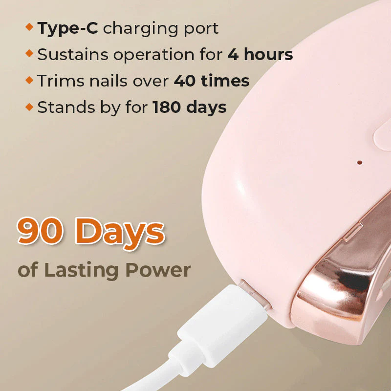 ⏰New Year Hot 49% OFF💥2-in-1 Electric Automatic Nail Clipper with Polisher - Image 11