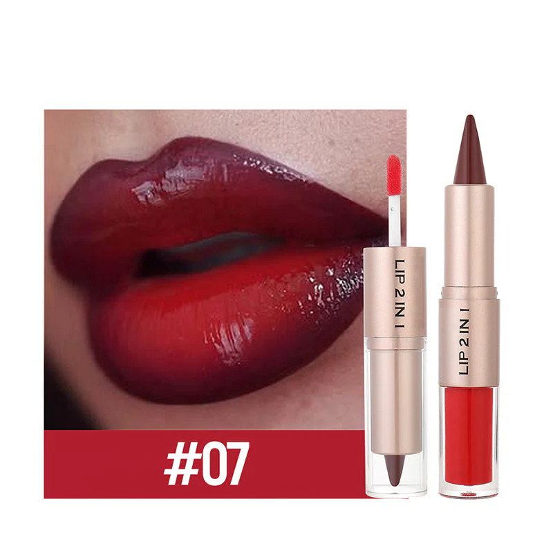 💥🎁LAST DAY BUY 1 GET 1 FREE!!🔥3-in-1 Matte Lipstick & Shine Lip Gloss - Image 15