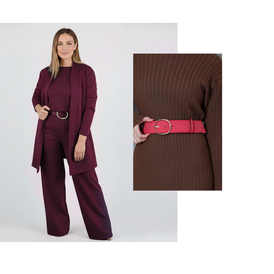 🌸Spring Limited Sale 50% Off!!🌸Elegant Longline Cardigan & Top & Pants 3-Pieces Set🔥 - Image 20
