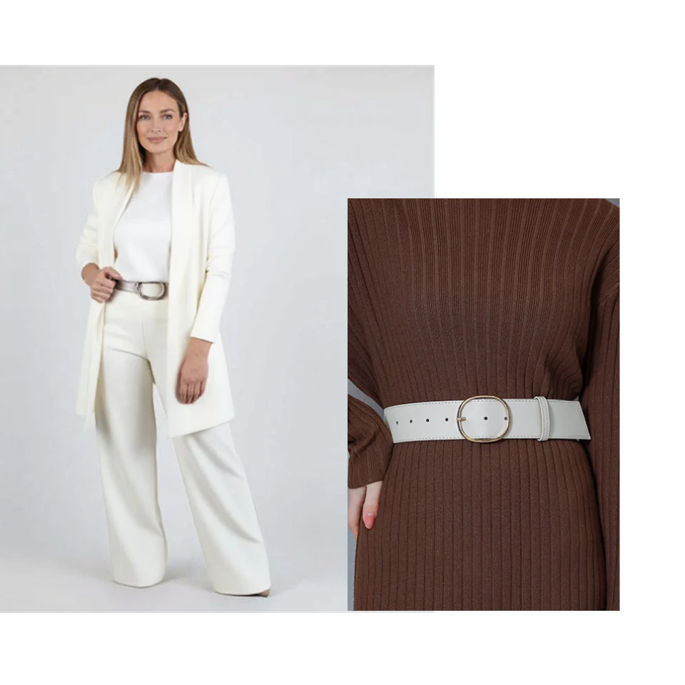 🌸Spring Limited Sale 50% Off!!🌸Elegant Longline Cardigan & Top & Pants 3-Pieces Set🔥 - Image 21
