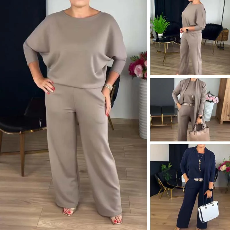 🌸Spring Limited Sale 50% Off!!🌸Elegant Longline Cardigan & Top & Pants 3-Pieces Set🔥 - Image 7