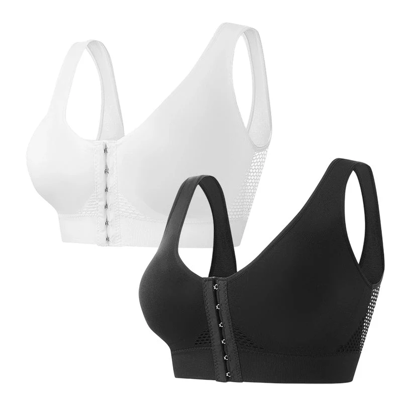 💖LAST DAY SALE 65% OFF💖Front Buckle Cross Wireless Posture Shaping Bra - Image 11