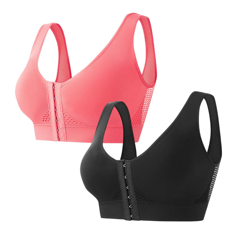 💖LAST DAY SALE 65% OFF💖Front Buckle Cross Wireless Posture Shaping Bra - Image 12