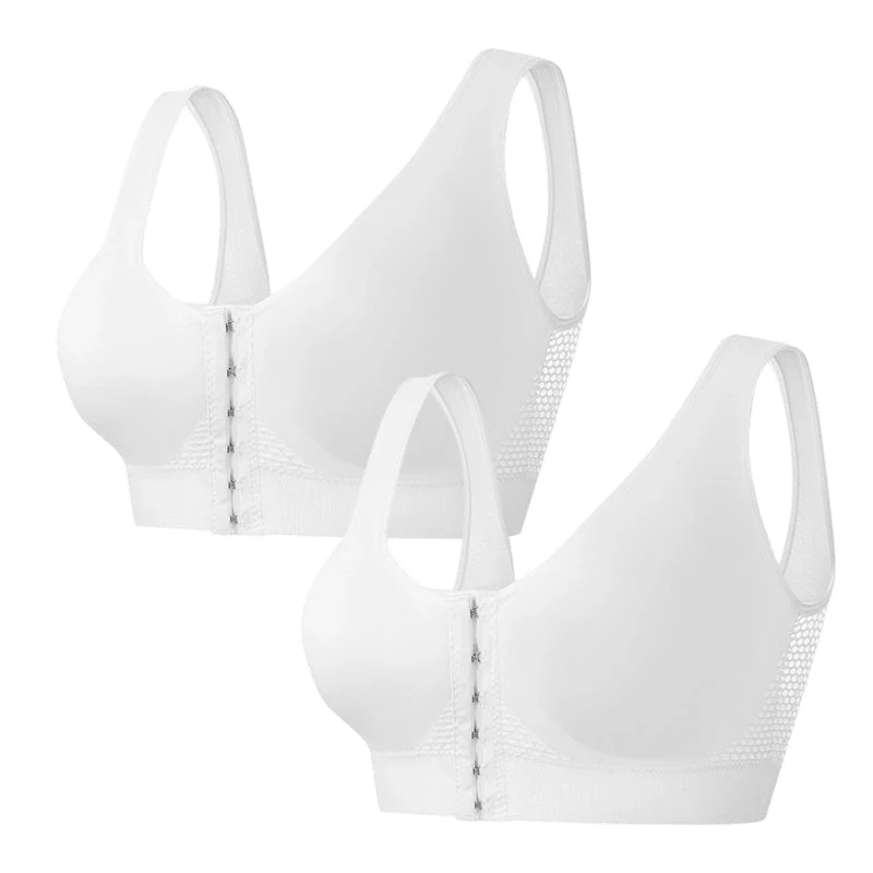 💖LAST DAY SALE 65% OFF💖Front Buckle Cross Wireless Posture Shaping Bra - Image 13