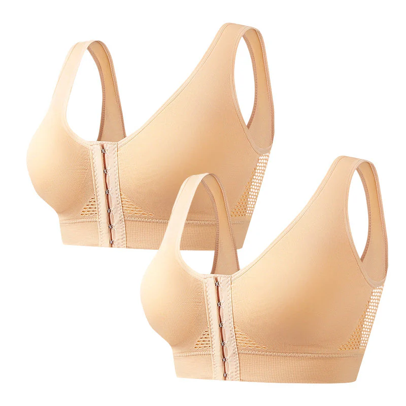 💖LAST DAY SALE 65% OFF💖Front Buckle Cross Wireless Posture Shaping Bra - Image 18