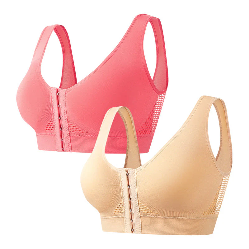 💖LAST DAY SALE 65% OFF💖Front Buckle Cross Wireless Posture Shaping Bra - Image 19