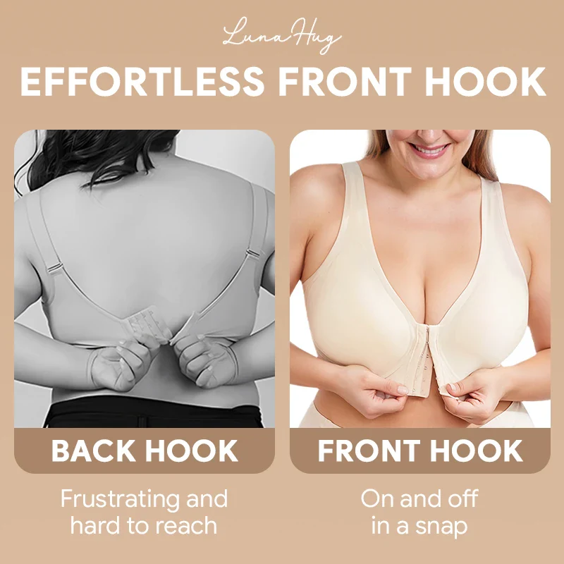 💖LAST DAY SALE 65% OFF💖Front Buckle Cross Wireless Posture Shaping Bra - Image 2