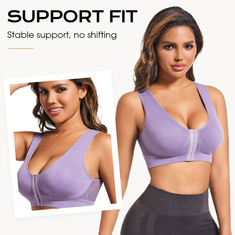 💖LAST DAY SALE 65% OFF💖Front Buckle Cross Wireless Posture Shaping Bra - Image 3