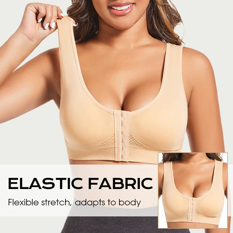 💖LAST DAY SALE 65% OFF💖Front Buckle Cross Wireless Posture Shaping Bra - Image 5