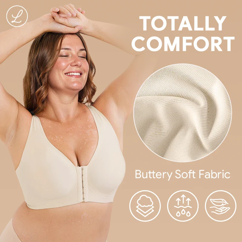 💖LAST DAY SALE 65% OFF💖Front Buckle Cross Wireless Posture Shaping Bra - Image 6