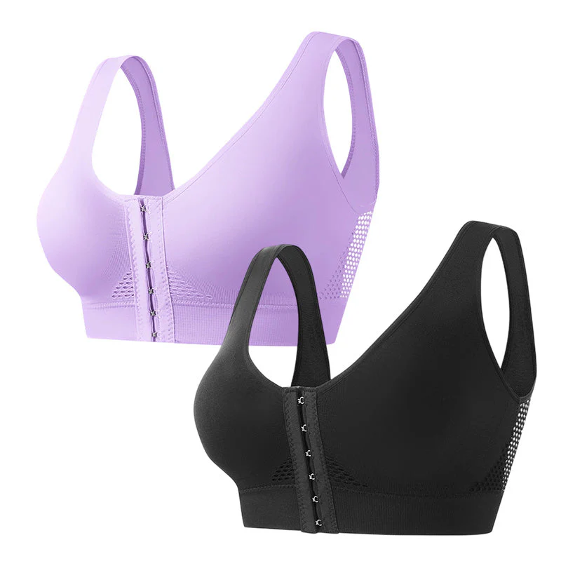 💖LAST DAY SALE 65% OFF💖Front Buckle Cross Wireless Posture Shaping Bra - Image 8