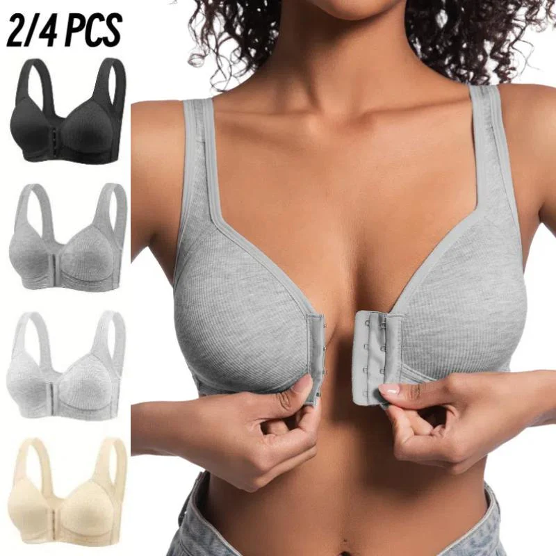 🔥Last Day 50% OFF🔥4pcs-front-closure-push-up-bras