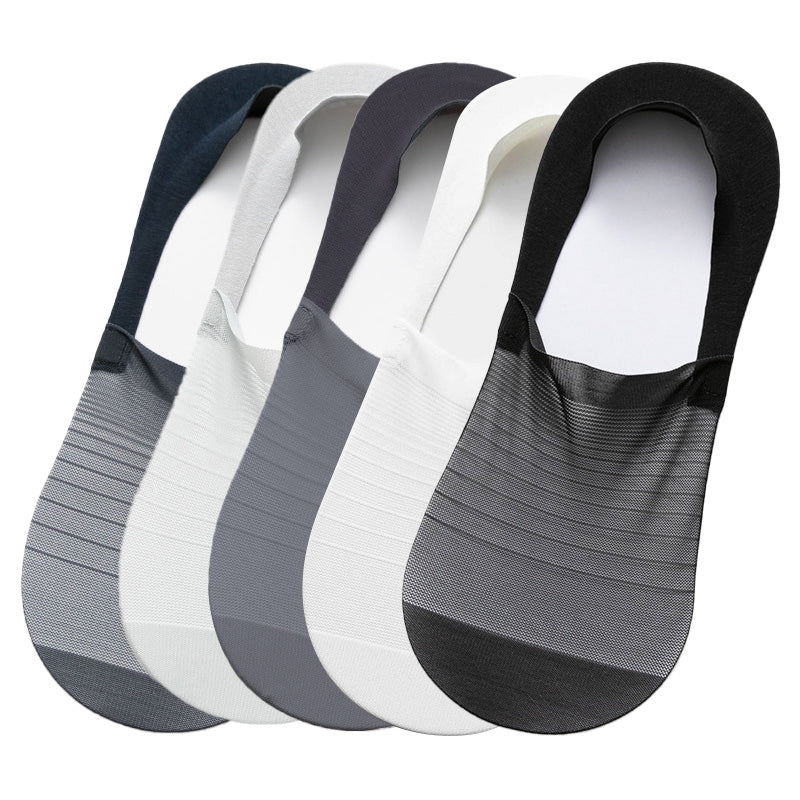 🔥BUY 2 GET 1 FREE / BUY 5 GET 5 FREE!!🔥High-quality Ice Silk No-Show Socks Set - Image 14
