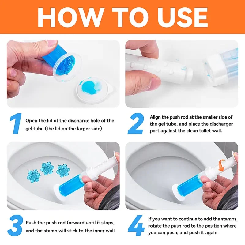 84 Flowers Toilet Cleaner Gel - (6 in 1)Air Freshener - Image 7