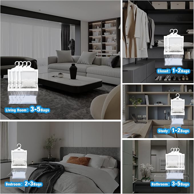 🔥 LSAT DAY SALE 70% OFF!!🔥 Interior Hanging Wardrobe Reusable Dehumidifiers - Image 6