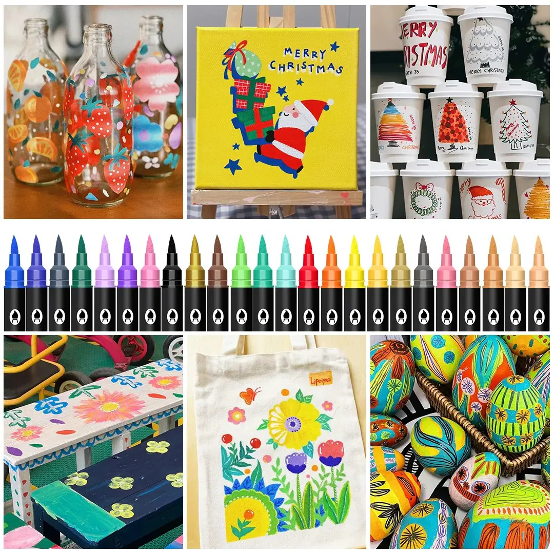 🎅Christmas Sale 50% OFF!!🎄🔥Dual Tip Acrylic Brush Marker Pen - Image 2