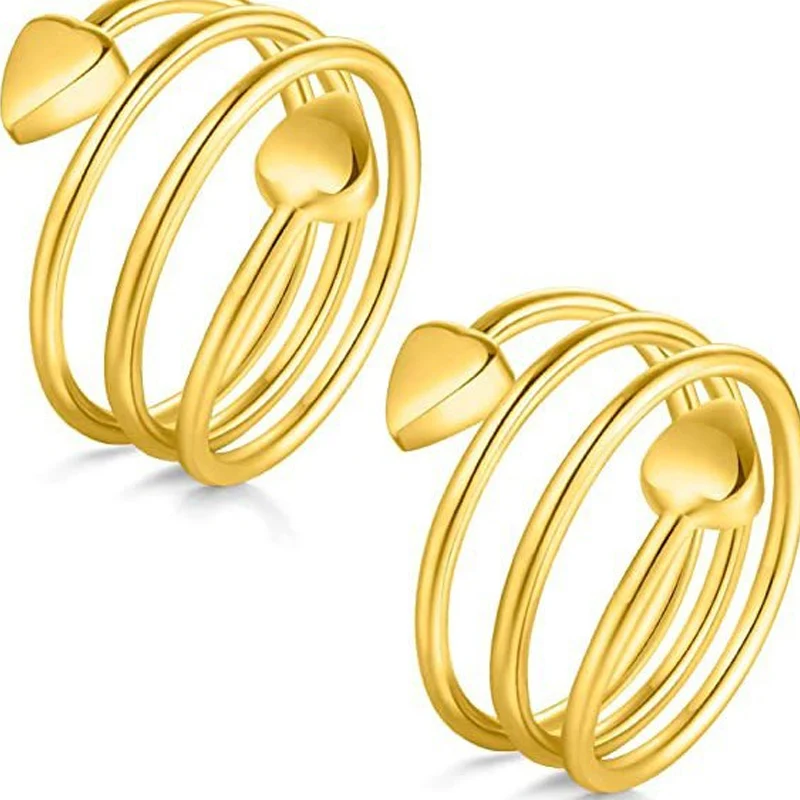 ✨Adjustable Spiral Heart Copper Ring💓💍 - Image 12