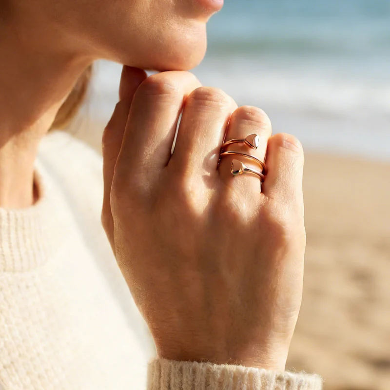 ✨Adjustable Spiral Heart Copper Ring💓💍 - Image 2