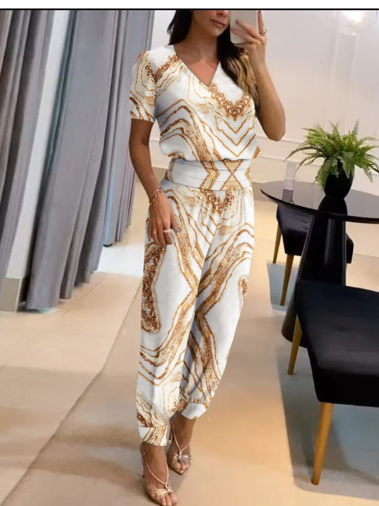 💋HOT SALE 49% OFF💋Elegant and comfortable short-sleeved two-piece set - Image 3