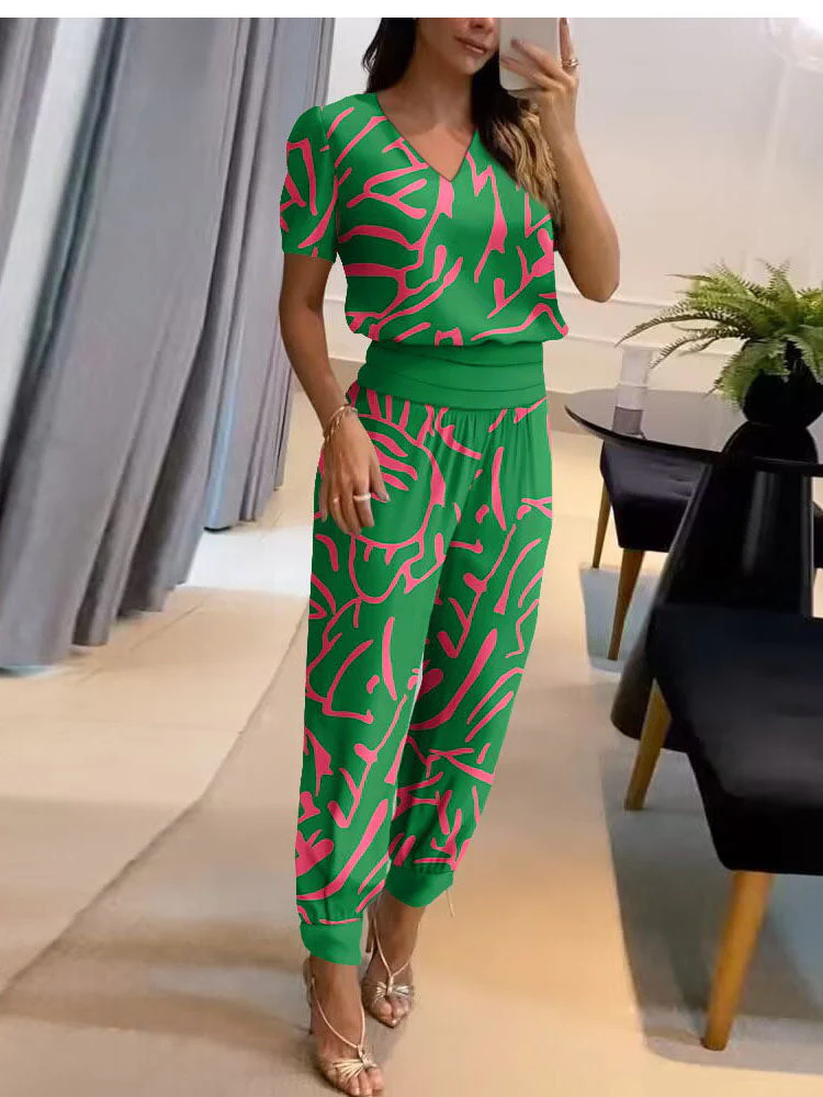 💋HOT SALE 49% OFF💋Elegant and comfortable short-sleeved two-piece set - Image 4