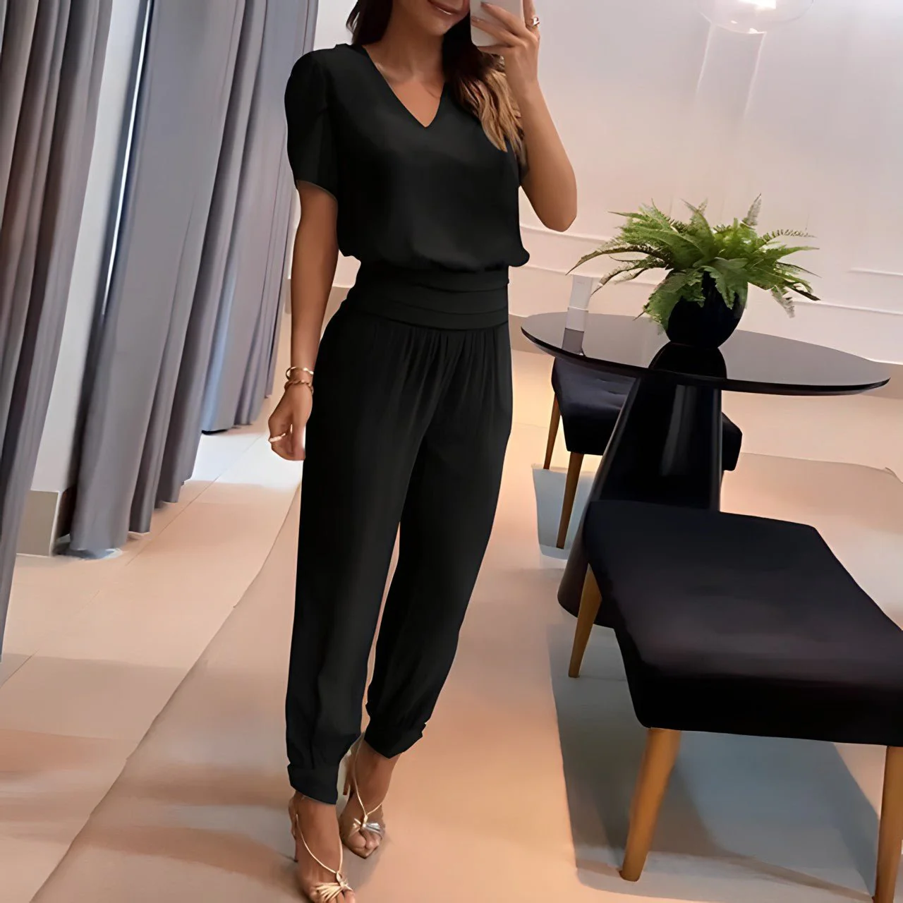 💋HOT SALE 49% OFF💋Elegant and comfortable short-sleeved two-piece set - Image 5