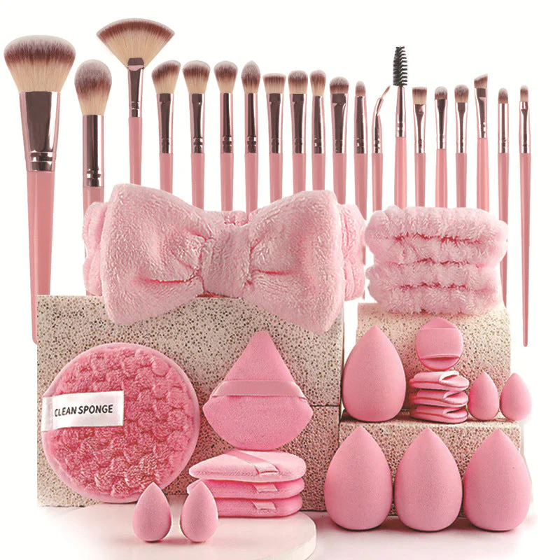 40pcs/set All-in-One Makeup Brush & Sponge Makeup Tool Set - Image 11