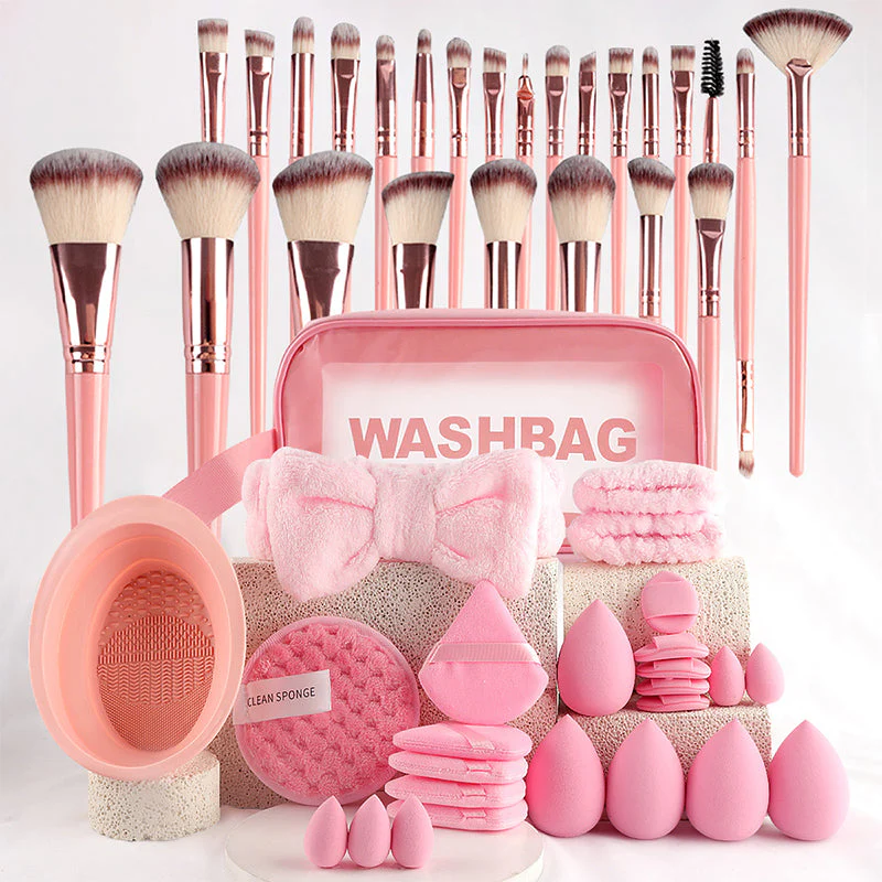 40pcs/set All-in-One Makeup Brush & Sponge Makeup Tool Set - Image 13