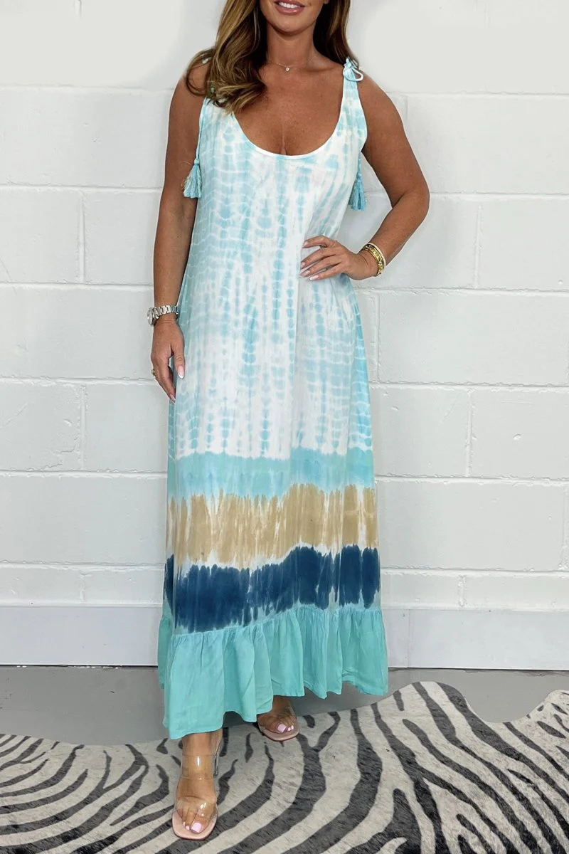 🔥Summer Sale 50% OFF💝Tye Dye Maxi Dress👍Handmade - Image 2