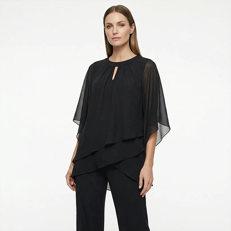 ⏳Limited-time 50% off⏰Elegant Asymmetrical Two-Piece Pant Set👚👖 - Image 8