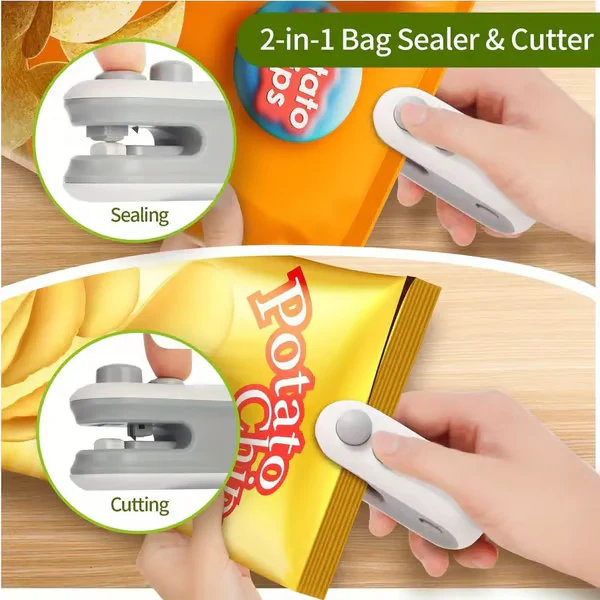 ⏳BLACK FRIDAY SALE: ￡5.99!!🔥Rechargeable 2-in-1 Bag Sealer & Cutter🎁 - Image 5