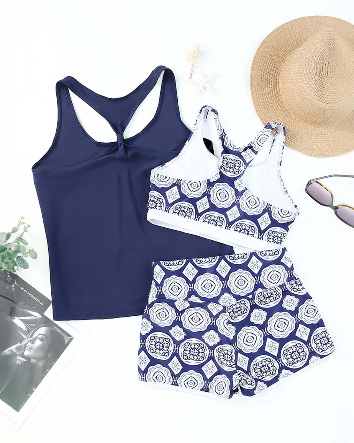🏖️Summer Hot Sale 50% OFF💝✨Women's Comfortable Printed Bikini 3-Piece Set - Image 8