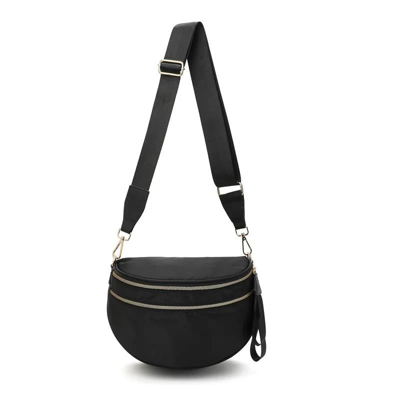 🎁Last Day 49% Off-Black and White Checkered Nylon Bum Bag Plus Size Friendly Fanny Pack - Image 13