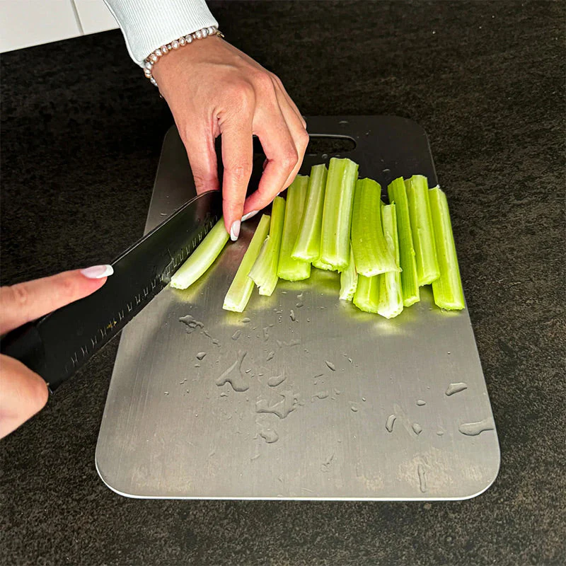 💖LAST DAY SALE 50% OFF💕Antibacterial Stainless Steel Cutting Board - Image 2