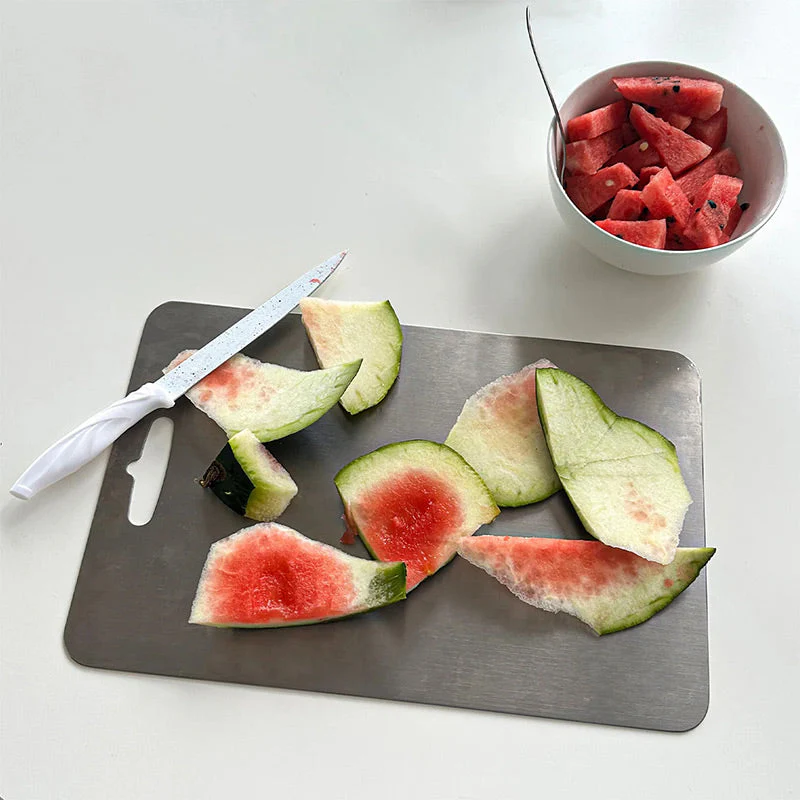 💖LAST DAY SALE 50% OFF💕Antibacterial Stainless Steel Cutting Board - Image 3