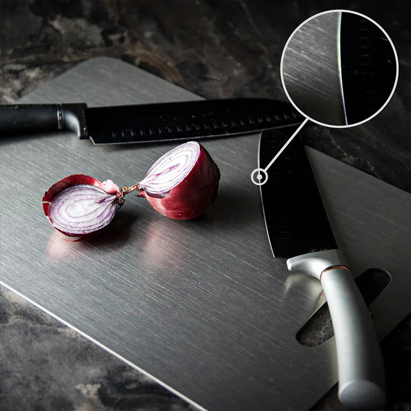 💖LAST DAY SALE 50% OFF💕Antibacterial Stainless Steel Cutting Board - Image 4