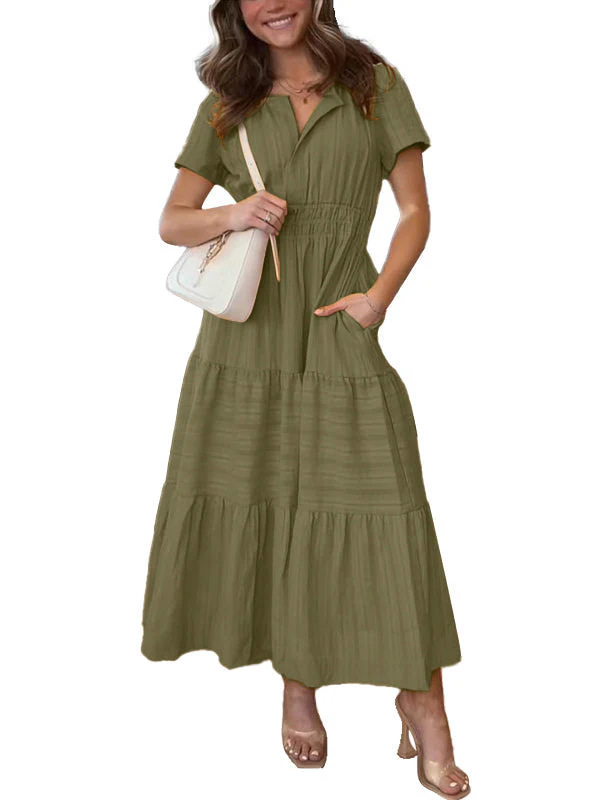 🌸Spring Specials🌸Women's Long Flowing A-line Boho Dress - Image 8
