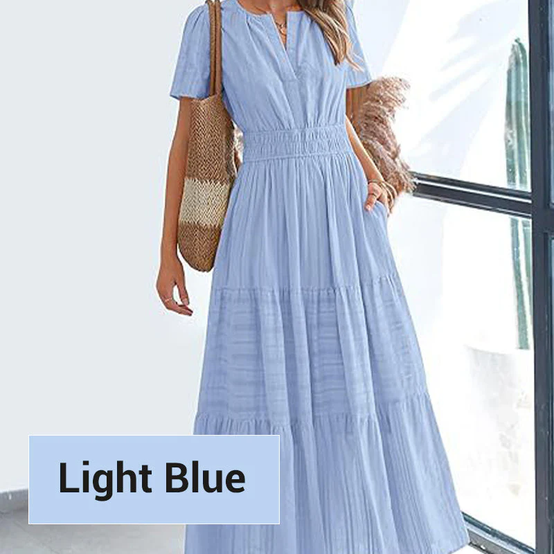 💕SPRING HOT SALE 50% OFF💕Women's Boho Chic Smocked Waist Maxi Dress - Image 11