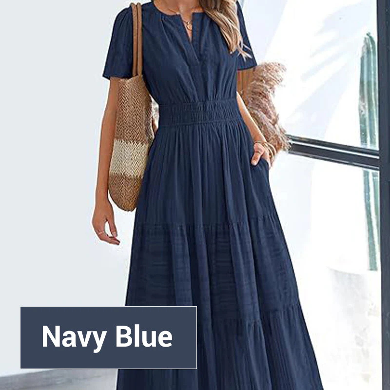 💕SPRING HOT SALE 50% OFF💕Women's Boho Chic Smocked Waist Maxi Dress - Image 12