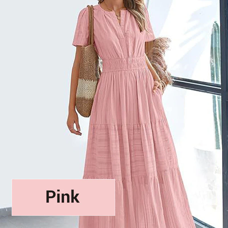 💕SPRING HOT SALE 50% OFF💕Women's Boho Chic Smocked Waist Maxi Dress - Image 14