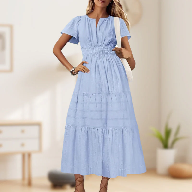 💕SPRING HOT SALE 50% OFF💕Women's Boho Chic Smocked Waist Maxi Dress - Image 6