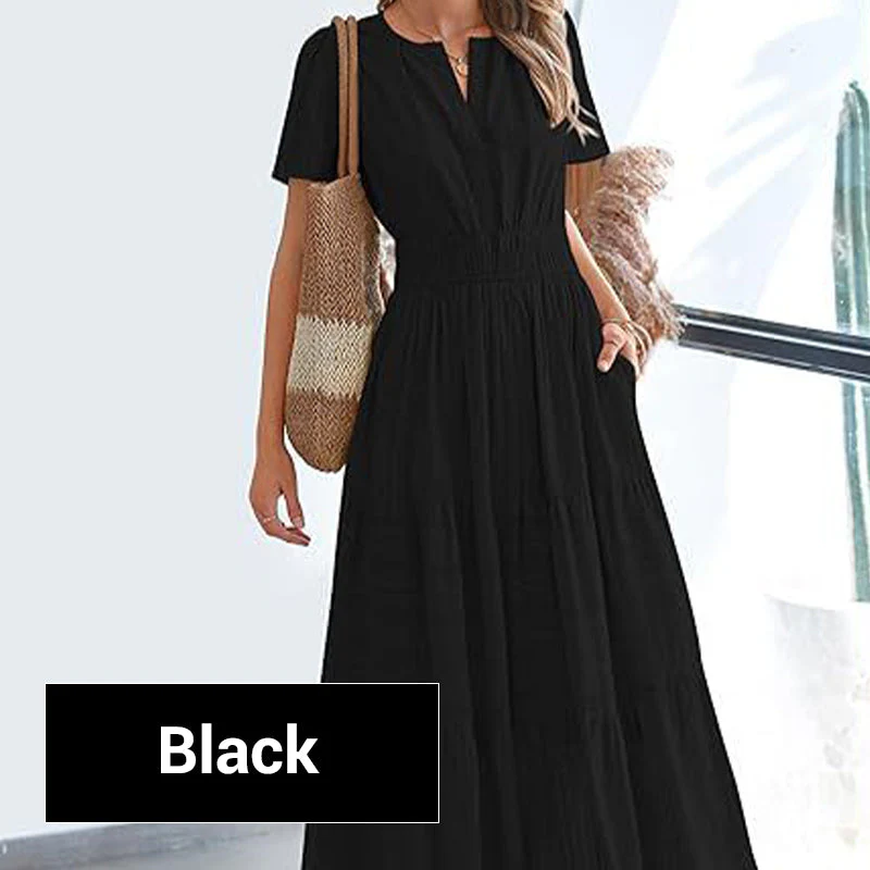 💕SPRING HOT SALE 50% OFF💕Women's Boho Chic Smocked Waist Maxi Dress - Image 9