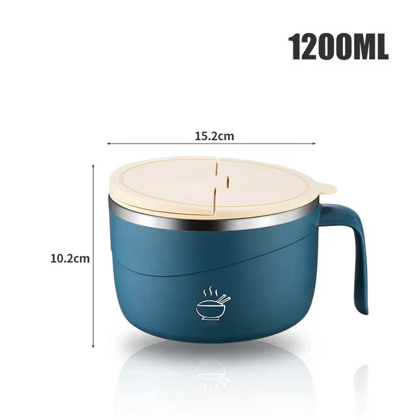 ⏳LAST DAY SALE 50% OFF💕304 Stainless Steel Multi-Purpose Anti-Scald Large-Capacity Instant Noodle Bowl - Image 6