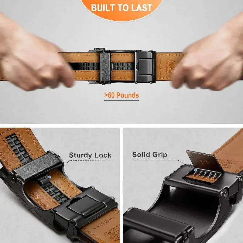 ✨️LAST DAY SALE 70% OFF!!✨️ Leather Ratchet Belt With Adjustable Buckle💼 - Image 6