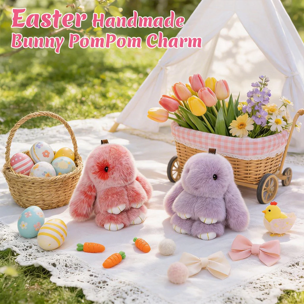 🎁Easter Best Gift  70% OFF-ONLY £6.99!!🐰🎉Handmade Soft Bunny Charms - Image 2