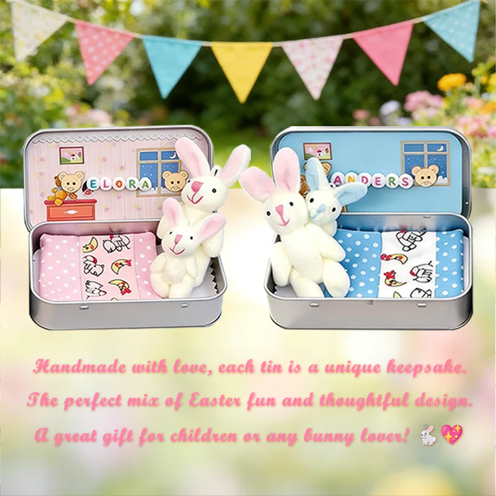 🎉Easter Best Gift 50% OFF🎁🐇Bunny Mummy Tiny Plush Pocket Tin - Image 8