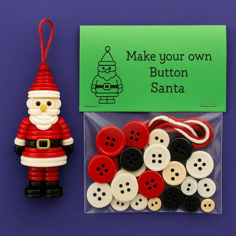 ⏰Last Day Promotion: BUY 2 GET 1 FREE!!✨DIY Button Ornament Kit🎅🎄 - Image 2