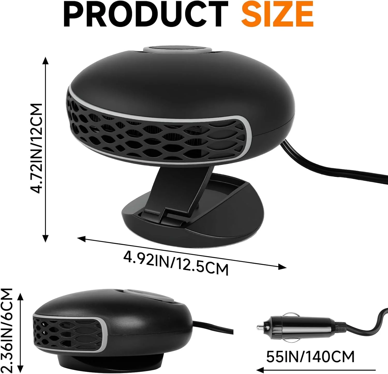⏳LAST DAY SALE 50% OFF!🔥 2-IN-1 HEATING COOLING CAR FAN - Image 3