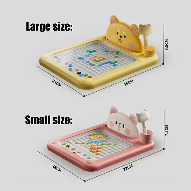 🔥LAST DAY SALE 49% OFF🎨✏️Cartoon Magnetic Drawing Board – Shiba & Bear Dot Art Toy for Kids🎁 - Image 8