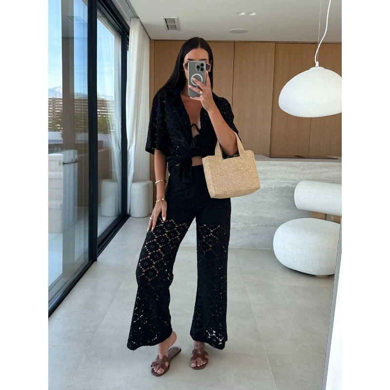 🔥Summer Big Sale 49% OFF!!💃Women's Casual Lace Two-Piece Set - Image 3